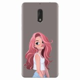 Husa silicon pentru Nokia 6, Cute Girl