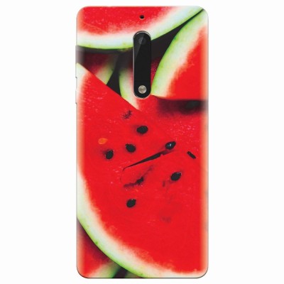 Husa silicon pentru Nokia 5, S Of Watermelon Slice foto