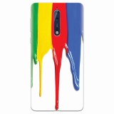 Husa silicon pentru Nokia 8, Dripping Colorful Paint