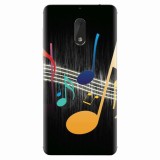 Husa silicon pentru Nokia 6, Colorful Music
