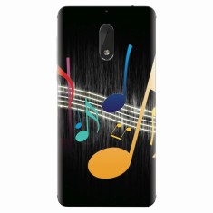 Husa silicon pentru Nokia 6, Colorful Music