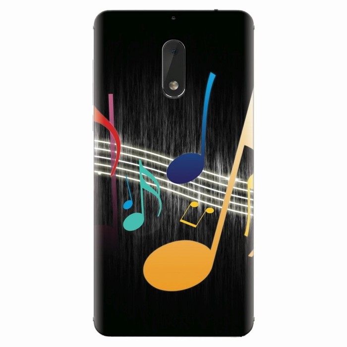 Husa silicon pentru Nokia 6, Colorful Music