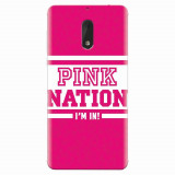 Husa silicon pentru Nokia 6, Pink Nation