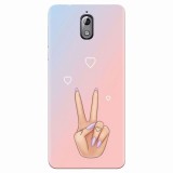 Husa silicon pentru Nokia 3.1, Victory Love