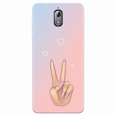 Husa silicon pentru Nokia 3.1, Victory Love foto