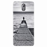 Husa silicon pentru Nokia 3.1, Abstract Dock Man Grey