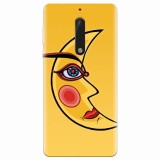 Husa silicon pentru Nokia 5, Yellow Moon