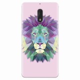 Husa silicon pentru Nokia 6, Polygon Lion