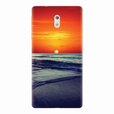 Husa silicon pentru Nokia 3, Ocean Sunset foto