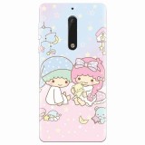 Husa silicon pentru Nokia 5, Little Twins