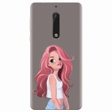 Husa silicon pentru Nokia 5, Cute Girl