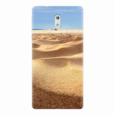 Husa silicon pentru Nokia 3, Beach Sand Closeup Holiday foto