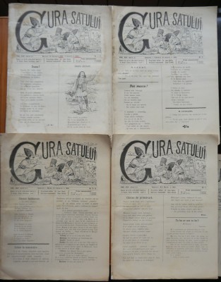 Revista Gura satului, nr. 1 - 13, 1903, 8 reviste din care 5 numere duble foto