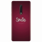 Husa silicon pentru Nokia 5, Smile Love