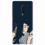 Husa silicon pentru Nokia 5, Simple Girl