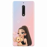 Husa silicon pentru Nokia 5, Selfie With Sweet Dog