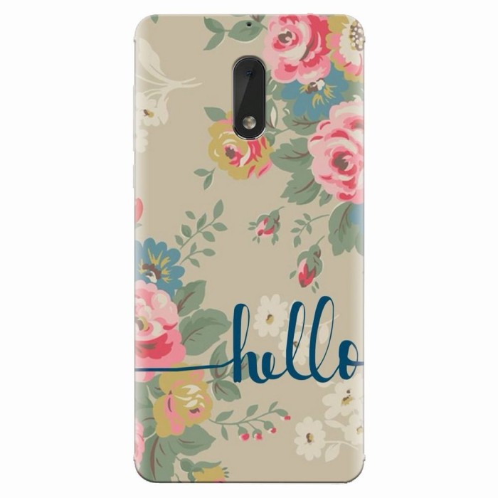 Husa silicon pentru Nokia 6, Cute Flower Phone