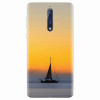 Husa silicon pentru Nokia 8, Wind Sail Boat Ocean Sunset