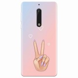 Husa silicon pentru Nokia 5, Victory Love