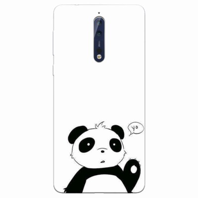 Husa silicon pentru Nokia 8, Panda Cellphone foto