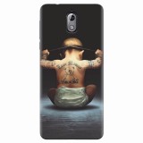 Husa silicon pentru Nokia 3.1, Body Builder Cute Baby Tattoo