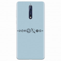 Husa silicon pentru Nokia 8, Planets