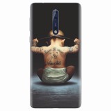 Husa silicon pentru Nokia 8, Body Builder Cute Baby Tattoo