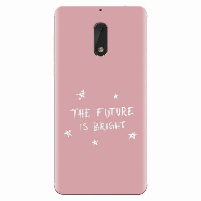 Husa silicon pentru Nokia 6, The Future Is Bright foto