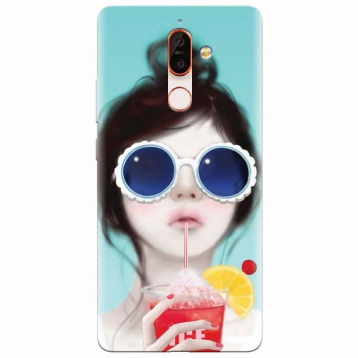 Husa silicon pentru Nokia 7 Plus, Cute Girly 001