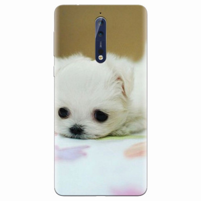 Husa silicon pentru Nokia 8, Puppies 001 foto
