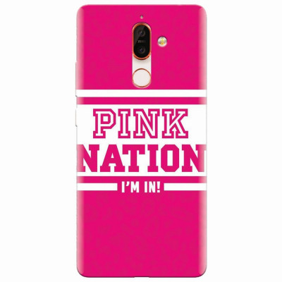 Husa silicon pentru Nokia 7 Plus, Pink Nation foto