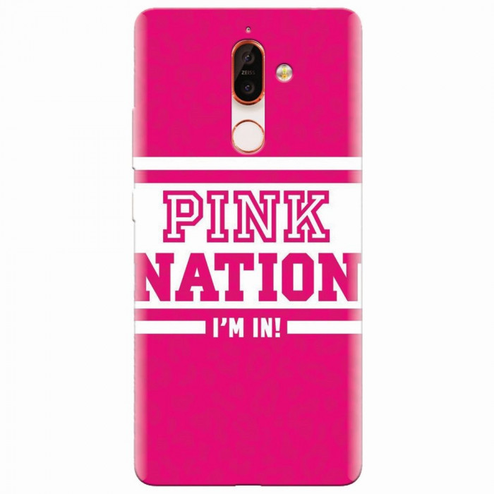 Husa silicon pentru Nokia 7 Plus, Pink Nation