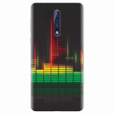 Husa silicon pentru Nokia 8, Abstract Dj Sound System