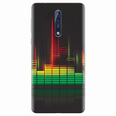 Husa silicon pentru Nokia 8, Abstract Dj Sound System foto