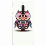 Husa silicon pentru Nokia 5, Colorful Owl Illustration