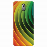 Husa silicon pentru Nokia 3.1, 3D Multicolor Abstract Lines