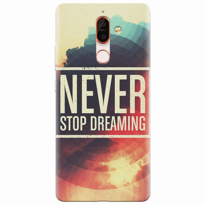 Husa silicon pentru Nokia 7 Plus, Never Stop Dreaming foto