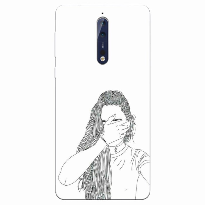 Husa silicon pentru Nokia 8, Dont Look