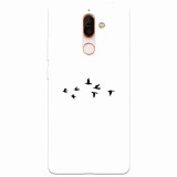 Husa silicon pentru Nokia 7 Plus, Birds