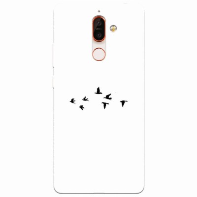 Husa silicon pentru Nokia 7 Plus, Birds foto