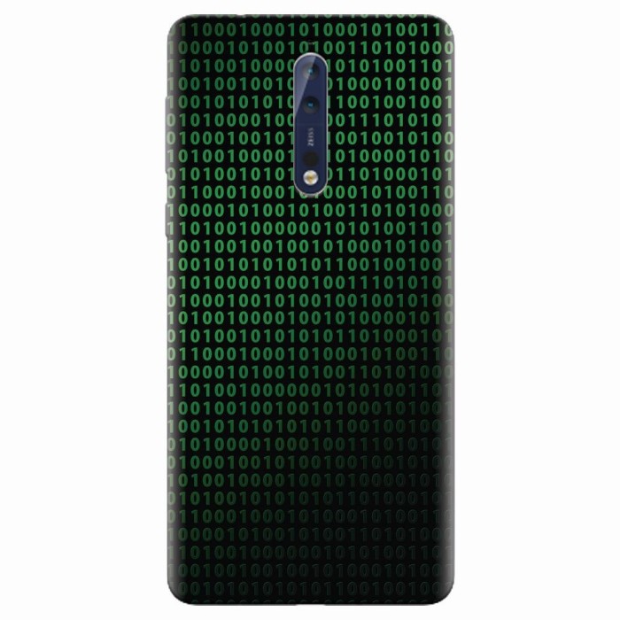 Husa silicon pentru Nokia 8, Binary Code