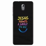 Husa silicon pentru Nokia 3.1, Jesus Paints A Smile In Me
