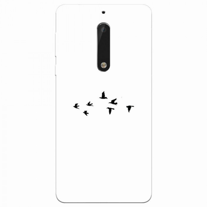 Husa silicon pentru Nokia 5, Birds