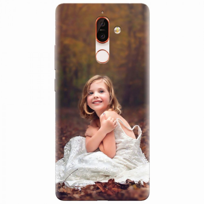 Husa silicon pentru Nokia 7 Plus, Girl In Wedding Dress Atest Autumn