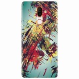 Husa silicon pentru Nokia 7 Plus, Complex Abstract Colorful 3D Drawing