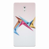 Husa silicon pentru Nokia 3, Abstract Minimalistic Colors Triangles
