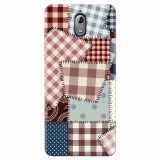 Husa silicon pentru Nokia 3.1, Patchwork Vector