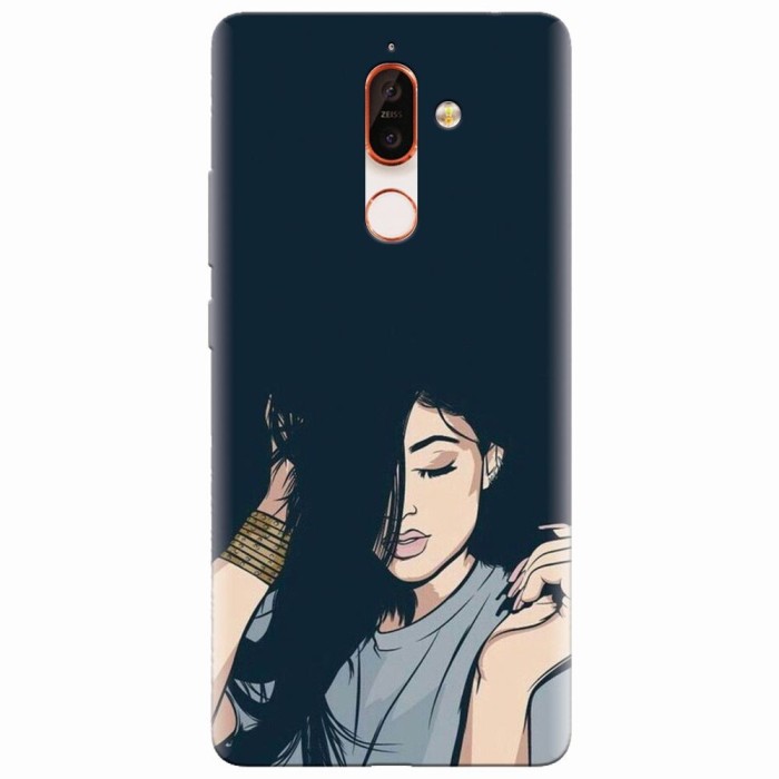 Husa silicon pentru Nokia 7 Plus, Simple Girl