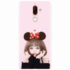 Husa silicon pentru Nokia 7 Plus, Girly 002