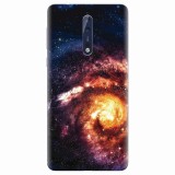Husa silicon pentru Nokia 8, Spiral Galaxy Illustration